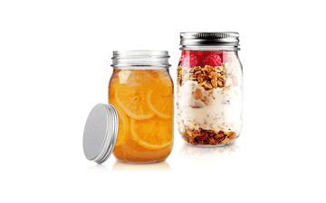16oz Mason Jars 2-Pack: Airtight Lids, Perfect for Canning & Storage
