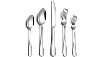 20-Piece Silverware Set for 4 | Stainless Steel Flatware