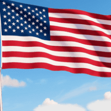 3x5 USA Flag - Embroidered Stars - Heavy Duty & Fade Resistant