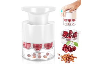 7-in-1 Cherry Pitter Tool - Pit Multiple Cherries Quickly