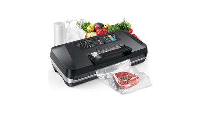 95kpa Vacuum Sealer: Powerful Food Sealer with Cutter & Storage