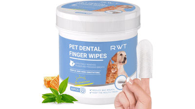 Dog & Cat Teeth Cleaning Wipes - 60 Count