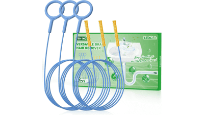 Drain Snake Hair Clog Remover - 3 Pack