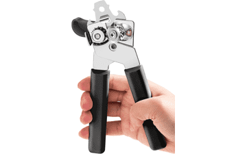 Easy Grip Manual Can Opener - Smooth Edge & Bottle Opener