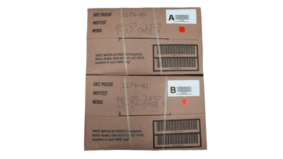 Emergency Survival Food Kit: MRE Meals Ready to Eat - 24 Pack