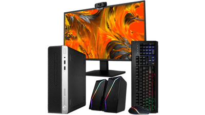 HP i5 Desktop PC: 16GB RAM, 500GB SSD, Windows 11, 24