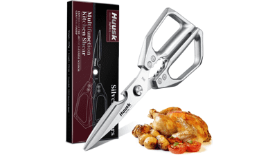 HUUSK Kitchen Scissors - Heavy Duty Meat & Poultry Shears