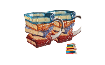 Painted Book Coffee Mug - Perfect Gift for Book Lovers