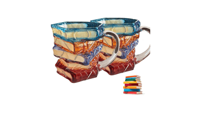 Painted Book Coffee Mug - Perfect Gift for Book Lovers