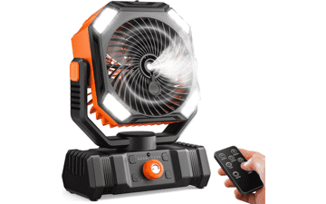 Portable Misting Fan: Rechargeable, Outdoor Cooling with Remote
