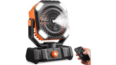 Portable Misting Fan: Rechargeable, Outdoor Cooling with Remote