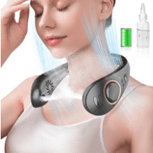 Portable Misting Neck Fan - Rechargeable & Bladeless