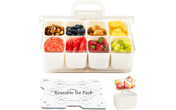 Portable Snack Box with Ice Pack - Perfect for Travel & Picnics