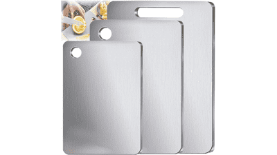 Titanium Cutting Board Set - 3 Size | Dishwasher Safe