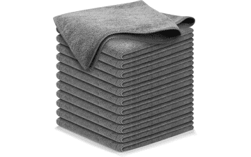 USANOOKS Microfiber Cleaning Cloth - 12 Pack - Streak-Free Shine