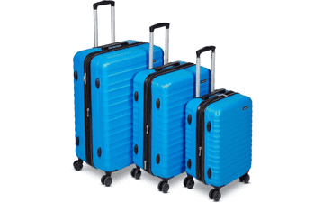 Amazon Basics Hardshell Luggage Set - Light Blue