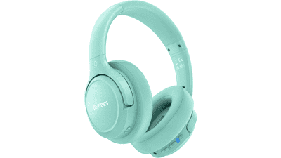 BERIBES Bluetooth Headphones: 65H Playtime, Deep Bass - Green
