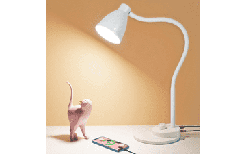 BOHON LED Desk Lamp - USB Charging, Dimmable, 3 Color Modes