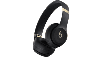 Beats Solo 4: Wireless Bluetooth Headphones - Black & Gold