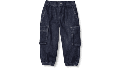 Boys' Stretch Denim Cargo Jeans - Amazon Essentials
