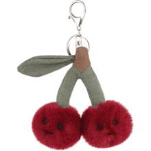 Cute Fruit Keychain: Apricot Lamb Cherry Plush