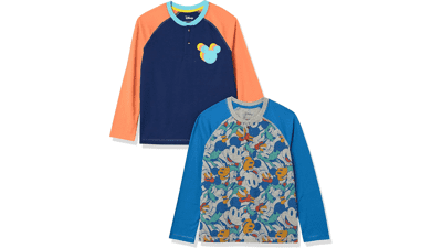 Disney, Marvel, Star Wars Boys' Henley Shirts - 2 Pack