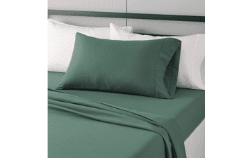 Emerald Green Twin XL Bed Sheet Set - Wrinkle-Free Microfiber