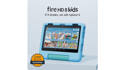 Fire HD 8 Kids Tablet: 64GB, Blue - Perfect for Ages 3-7