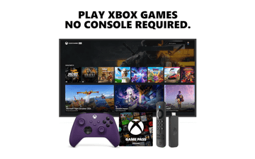 Fire TV Stick 4K Bundle: Purple Controller + Game Pass