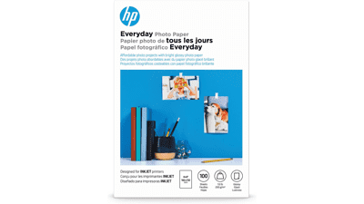 HP 4x6 Glossy Photo Paper - 100 Sheets
