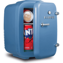Mini Fridge for Bedroom - Portable Cooler & Warmer (6-Can)