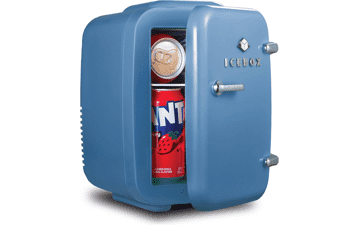 Mini Fridge for Bedroom - Portable Cooler & Warmer (6-Can)
