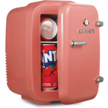 Mini Fridge for Makeup & Skincare - Portable Cooler & Warmer - Blush Red