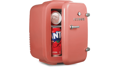 Mini Fridge for Makeup & Skincare - Portable Cooler & Warmer - Blush Red