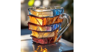 Painted Book Coffee Mug - Perfect Gift for Book Lovers