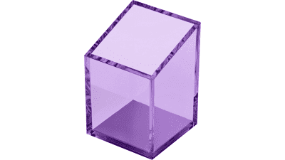 Purple Acrylic Pen & Pencil Holder - Modern Desk Organizer