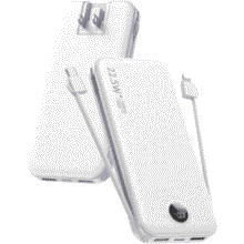 12000mAh Portable Charger with Built-in Cables