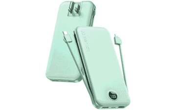 12000mAh Portable Power Bank with Built-in Cables