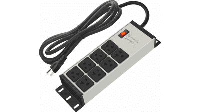 20 AMP Heavy Duty Power Strip with Surge Protector