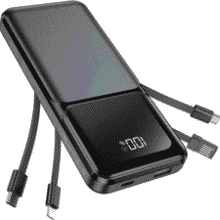 20000mAh Portable Charger with Built-in Cable