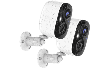 2K Wireless Outdoor Security Camera - Home Protection 2-Pack