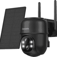 360° Solar Security Camera - Wireless, 2K, & Color Night Vision