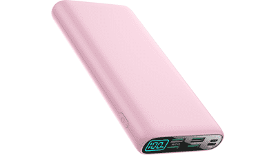 38800mAh Portable Charger Power Bank for iPhone, Samsung, Pixel - Pink