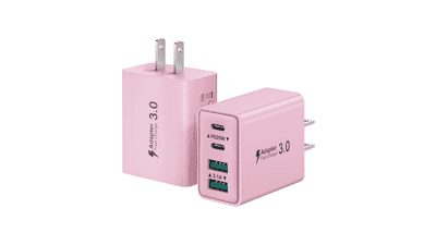 40W 4-Port USB-C Fast Charger Block - iPhone, iPad, Samsung