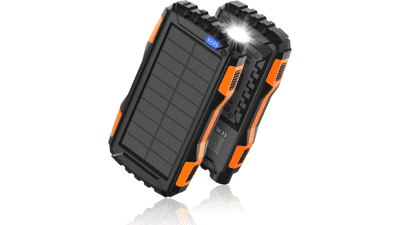 42800mAh Solar Power Bank - Portable Charger with QC 3.0