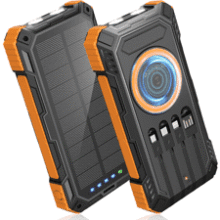 49800mAh Solar Power Bank: Wireless Portable Charger with Fast Charging
