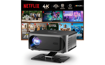 4K Projector with Dolby Audio - Smart Outdoor Movie Projector