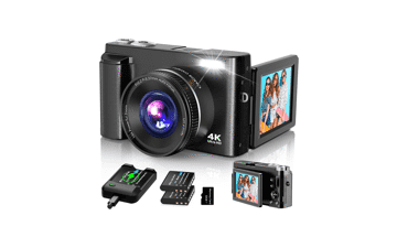 4K Vlogging Camera - 48MP Autofocus Digital Camera with 16X Zoom