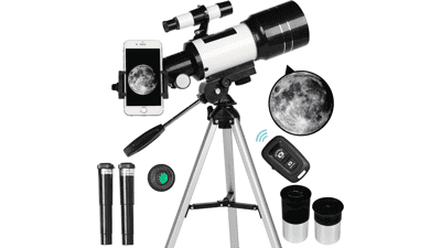 70mm Telescope for Adults & Kids with Phone Adapter