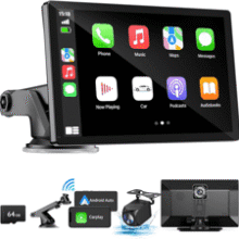 9" Wireless CarPlay & Android Auto with 4K Dash Cam